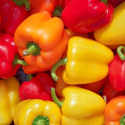 red yellow peppers
